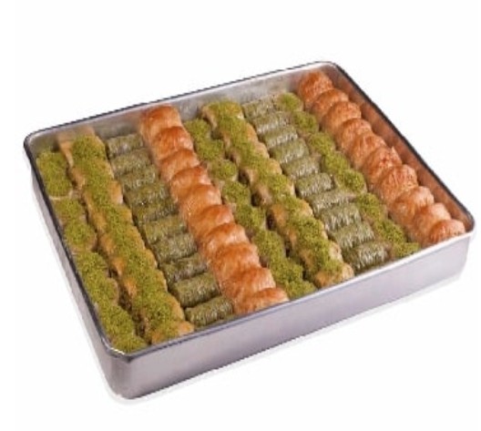2500 Gr ( 2.5 Kg ) Karışık Cevizli ve Fıstıklı Baklava Ordu pasta