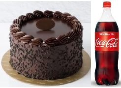 9-12 Kişilik Klasik Çikolatalı Yaş Pasta & 1 Lt Cola Ordu pasta